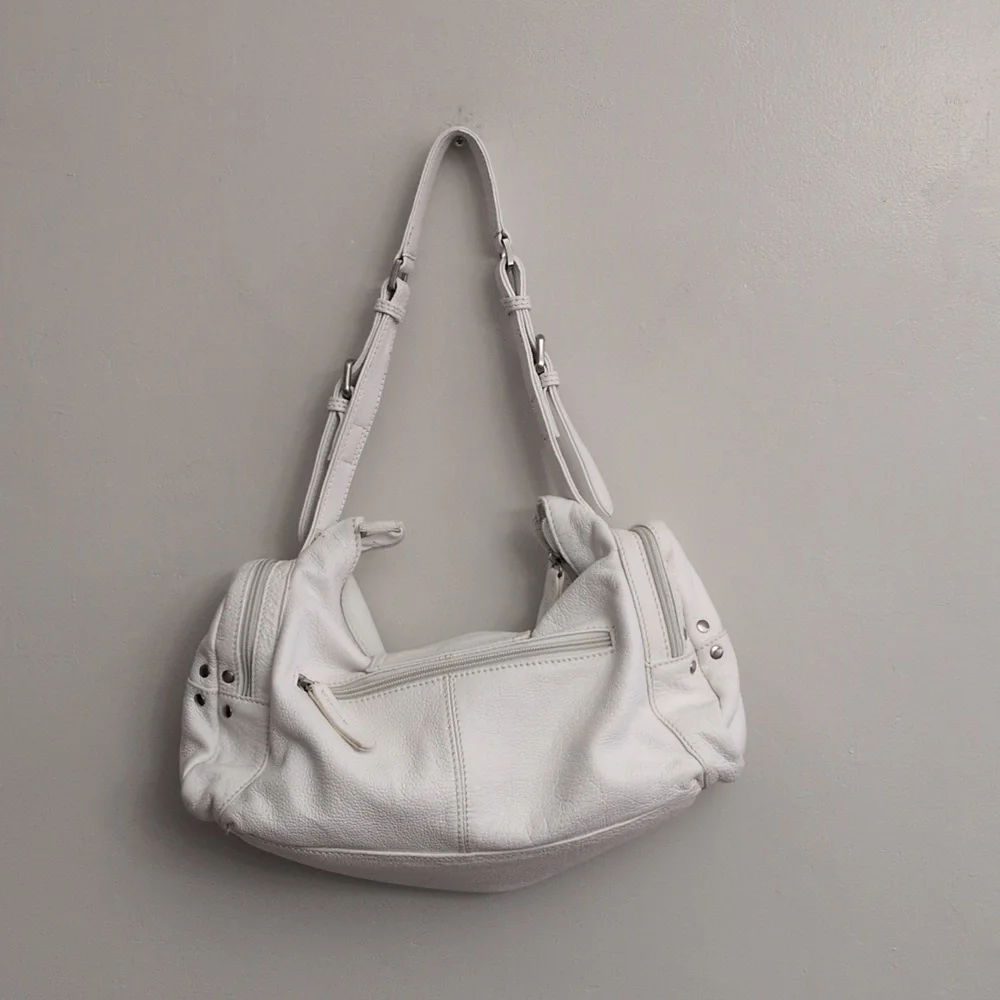 Vera Pelle White Shoulder Bag - Picture 2 of 11